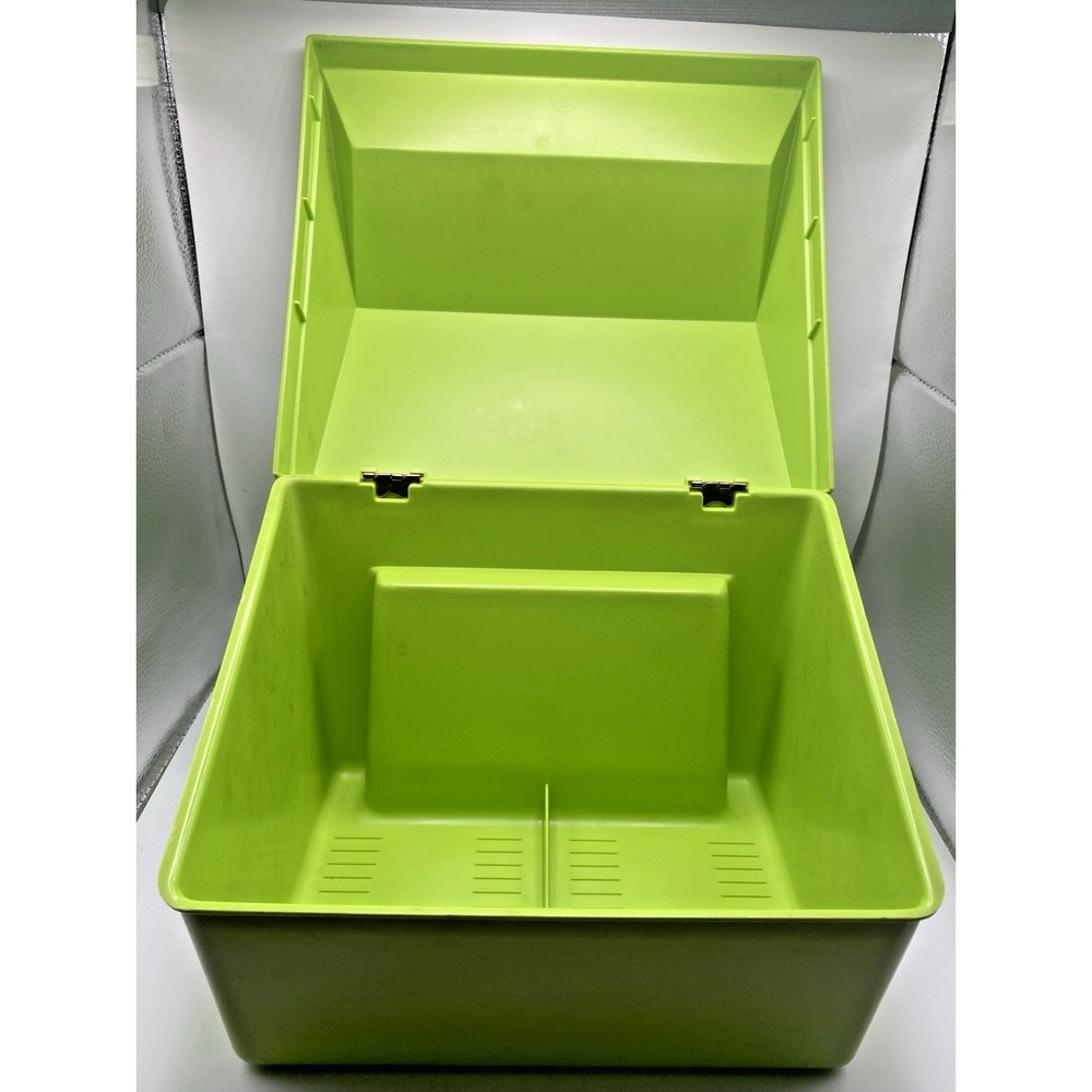 Vintage Betty Crocker Recipe Card Library File Box Green Apple/Avocado BOX ONLY - Picture 2 of 8